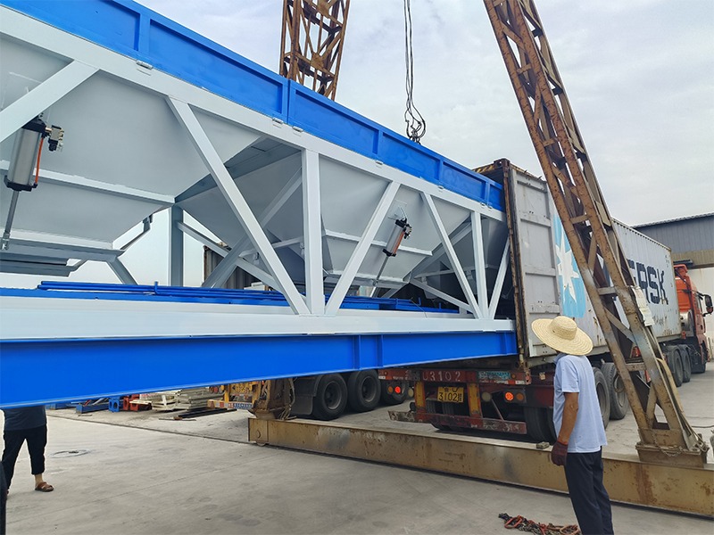 HZS50 50m3/h Bucket Concrete Batching Plant