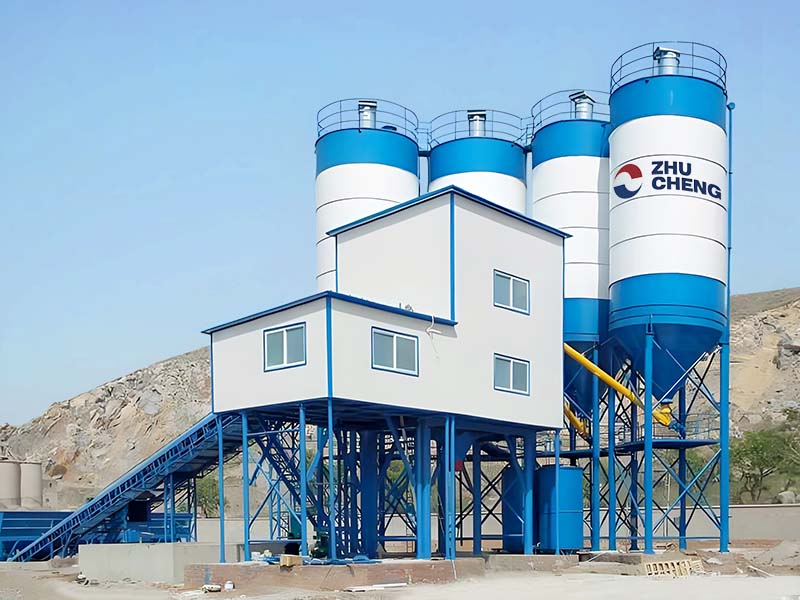 Assembly of HZS120 Concrete Batching Plant