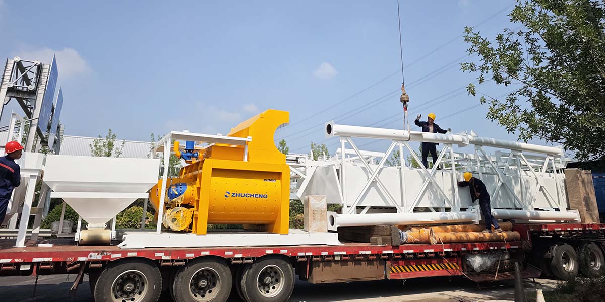 HZS90 Concrete Batching Plant to Mongolia