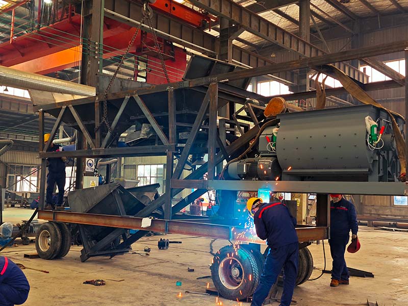 YHZS25 Mobile Concrete Plant Production Process