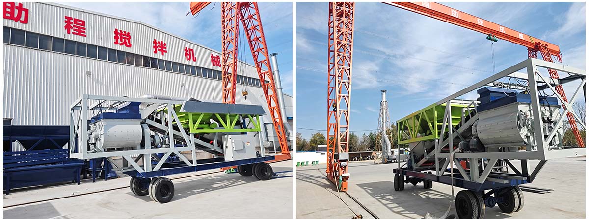 YHZS25 Mobile Concrete Plant to Croatia