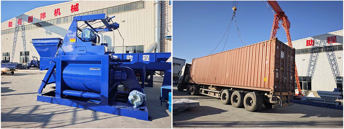 HZS50 Concrete Batching Plant to Uzbekistan