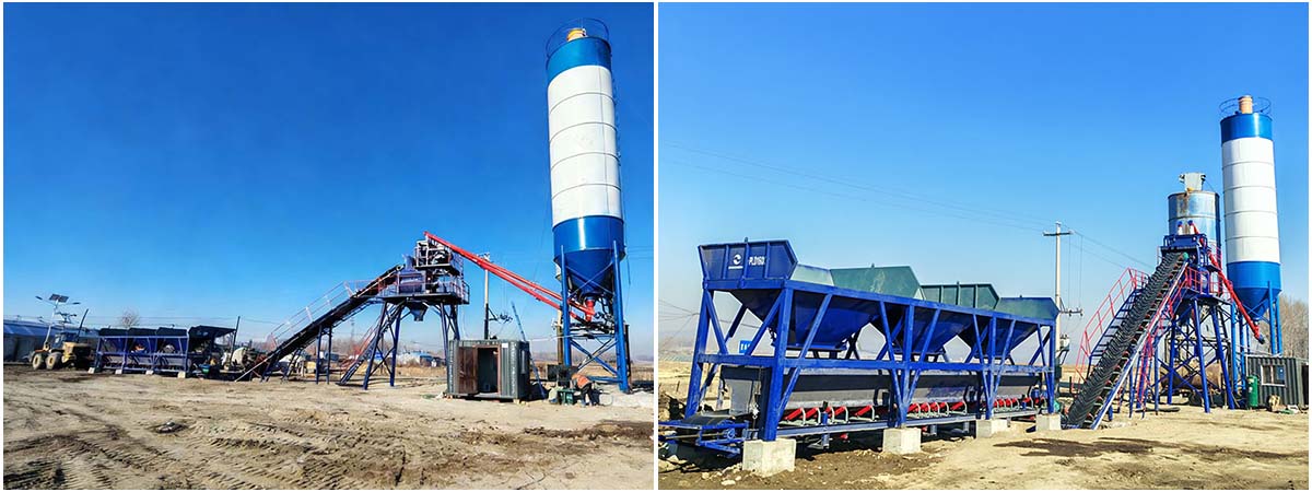 HZS50 Concrete Batching Plant in Africa