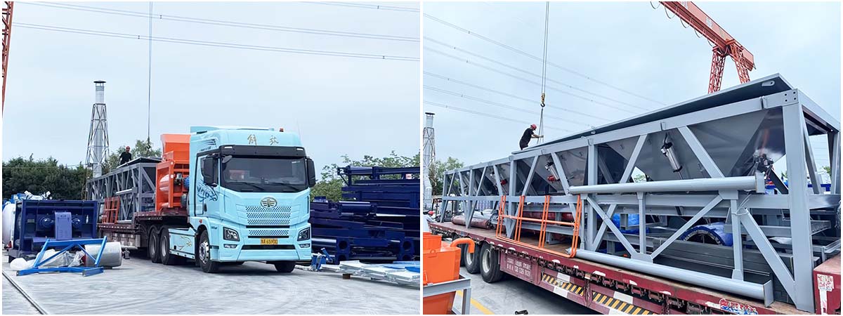 Concrete Batching Plant Shipped to Tajikistan